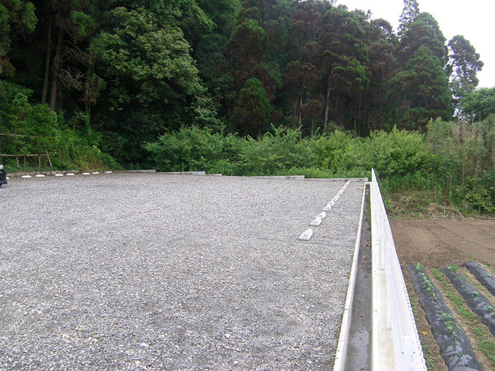 Ｅ寺 雑草対策及び駐車場整備