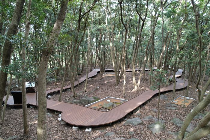 佐賀県立名護屋城博物館の屋外に展示されている<br>「木下延俊陣跡」再整備工事を施工しました。