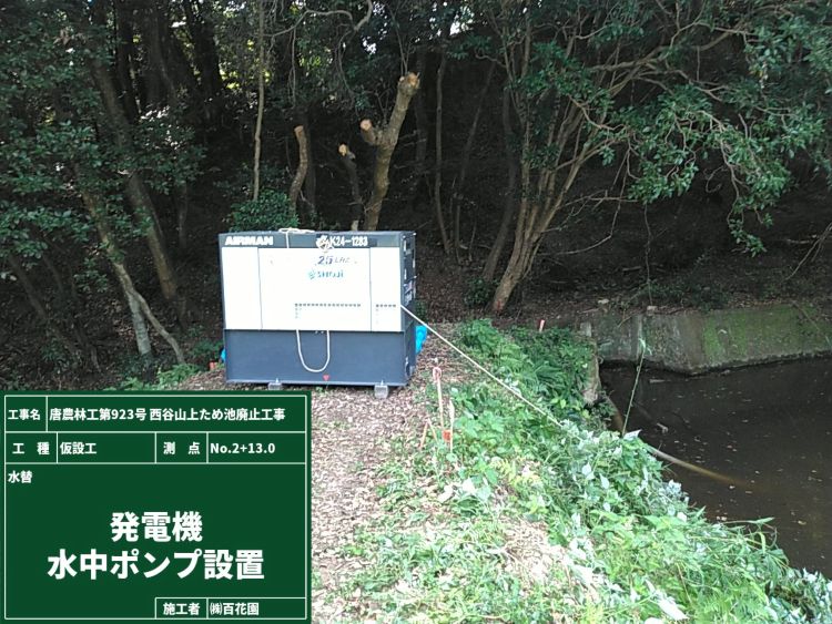 13.水替え 発電機