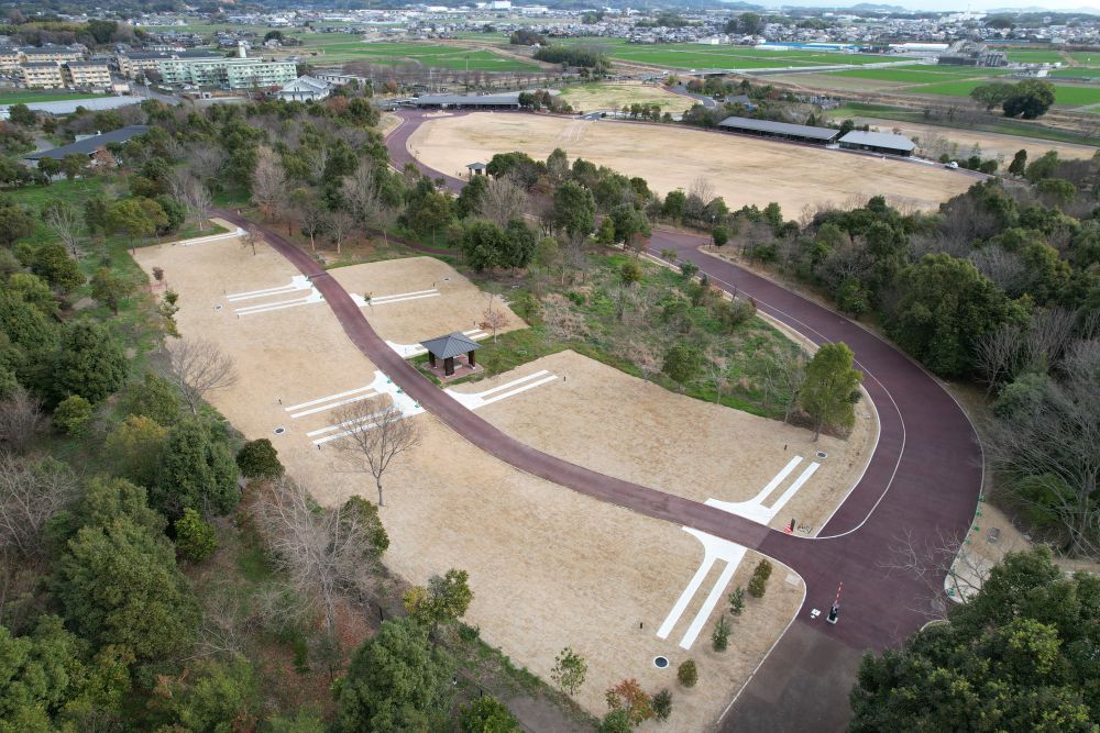 吉野ヶ里歴史公園で、キャンプ場の整備工事を行いました。